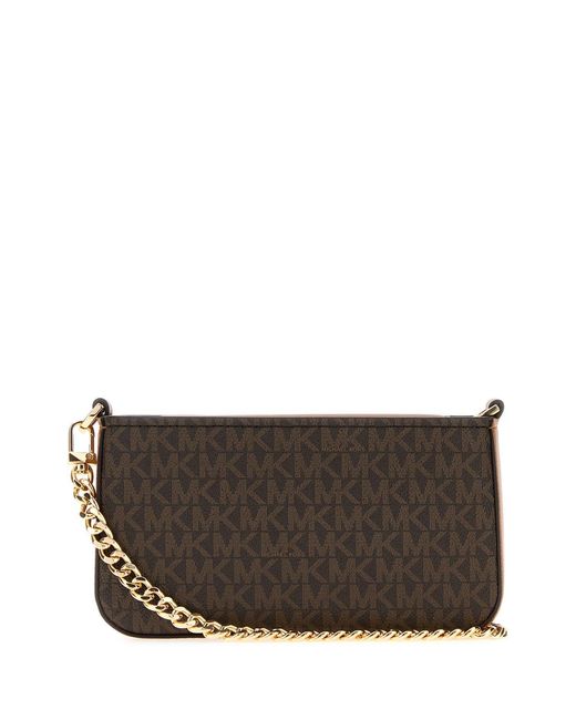 MICHAEL Michael Kors Gray Printed Canvas Bryant Shoulder Bag