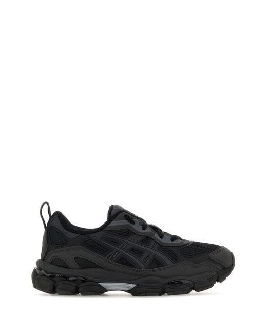 Asics Black Mesh And Synthetic Leather Gel-nyc Rgd Sneakers
