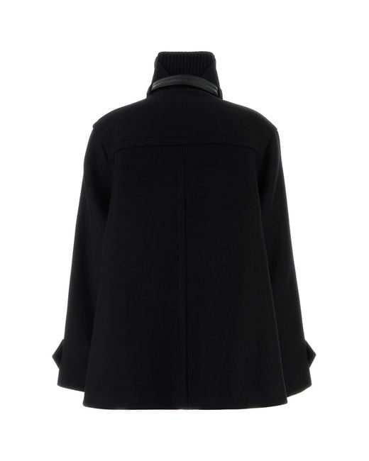 Lanvin Black Wool Coat