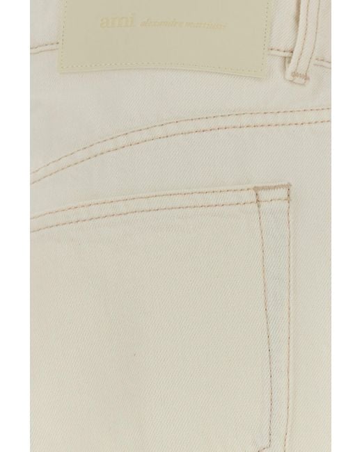 AMI White Denim Jeans