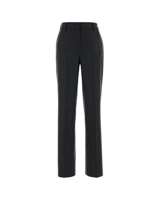 PT Torino Black Graphite Wool Blend Ambra Pant