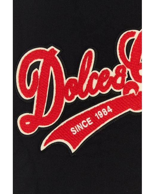 Dolce & Gabbana Black Regular Hoodie for men