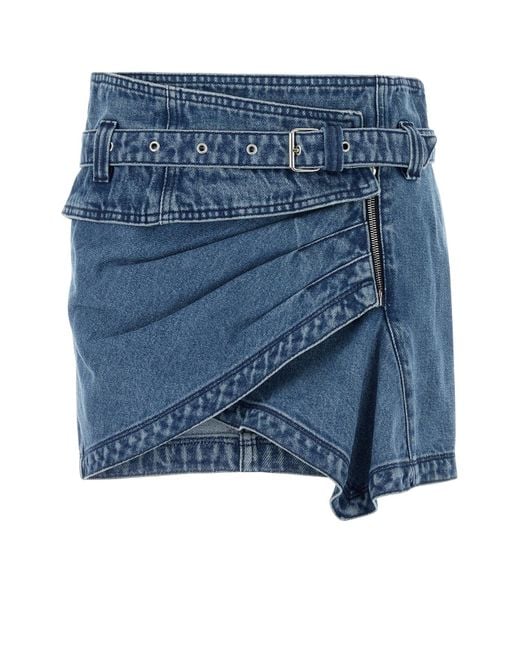 Minigonna Siyen in denim di Isabel Marant in Blue