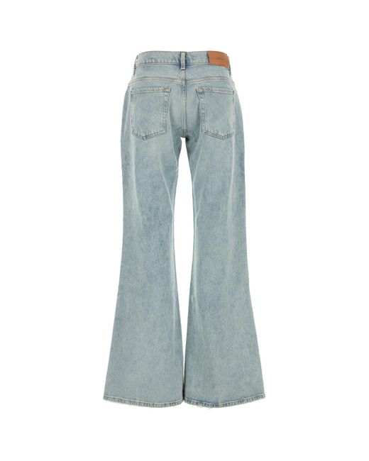 Jeans Spencer Flare in denim stretch di 7 For All Mankind in Blue