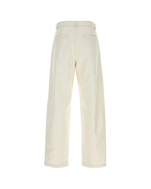 A.P.C. White Relaxed Chino Pants for men