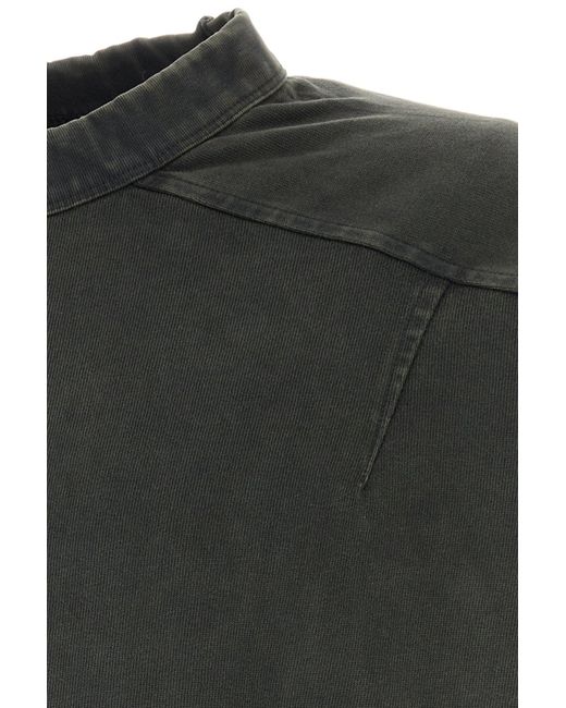 T-shirt oversize in cotone grafite di Entire studios in Black