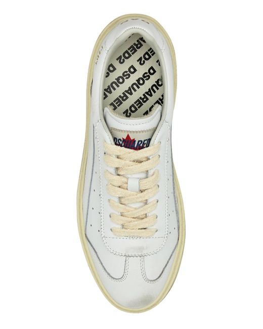 Sneakers Rider in pelle bianca di DSquared² in White