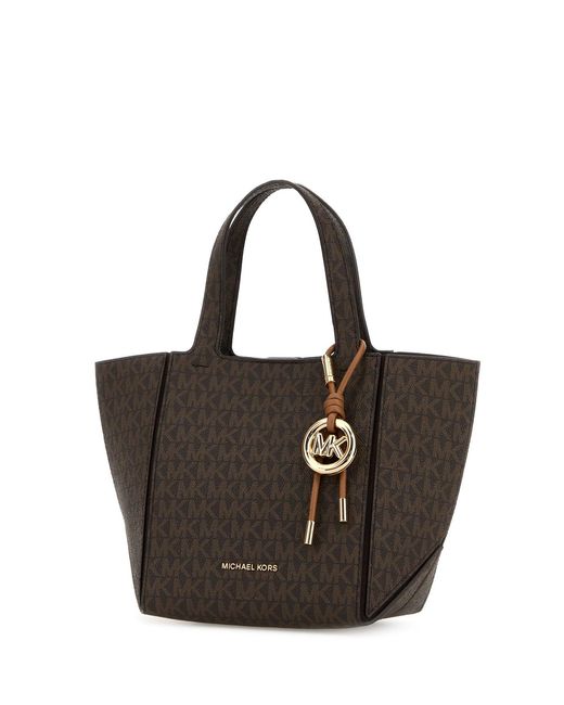 MICHAEL Michael Kors Brown Printed Canvas Jordi Handbag