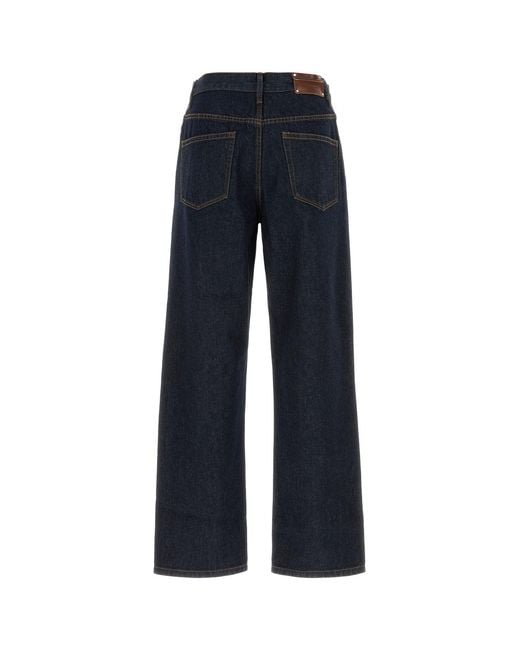 Dries Van Noten Blue Denim Pine Den Jeans for men