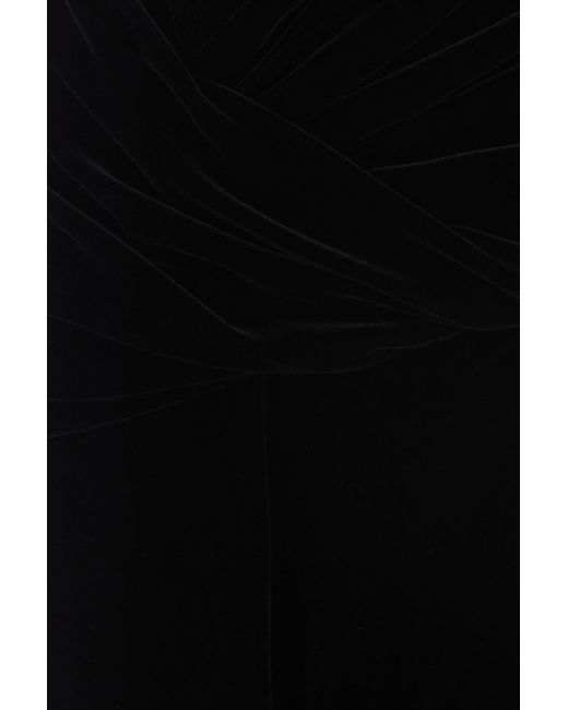 Valentino Garavani Black Velvet Long Dress
