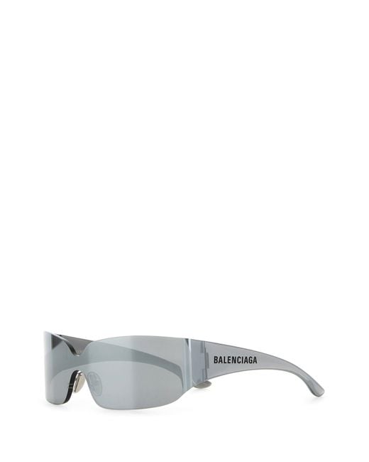 Occhiale da sole Mono Square in nylon grigio di Balenciaga in Gray