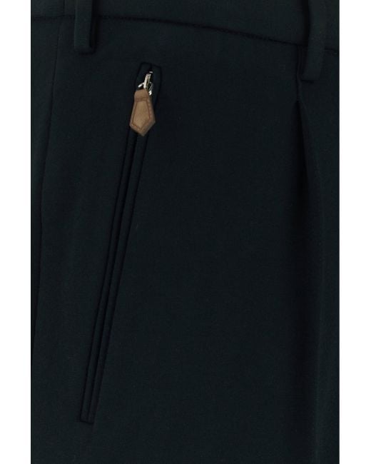 Pantalone in misto viscosa stretch nera di PT Torino in Black da Uomo