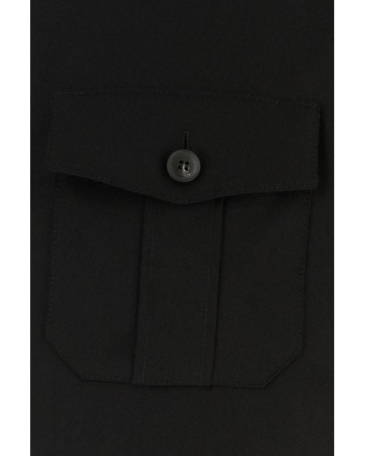 Canali Black Wool Shirt for men