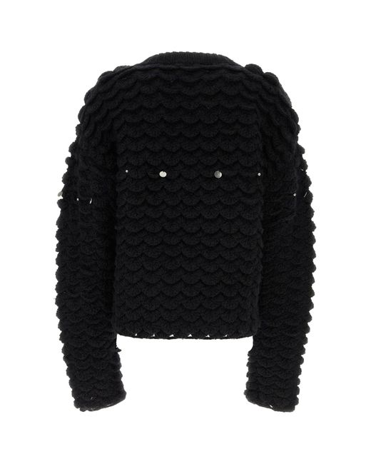 NAMACHEKO Black Wool Blend Sweater for men
