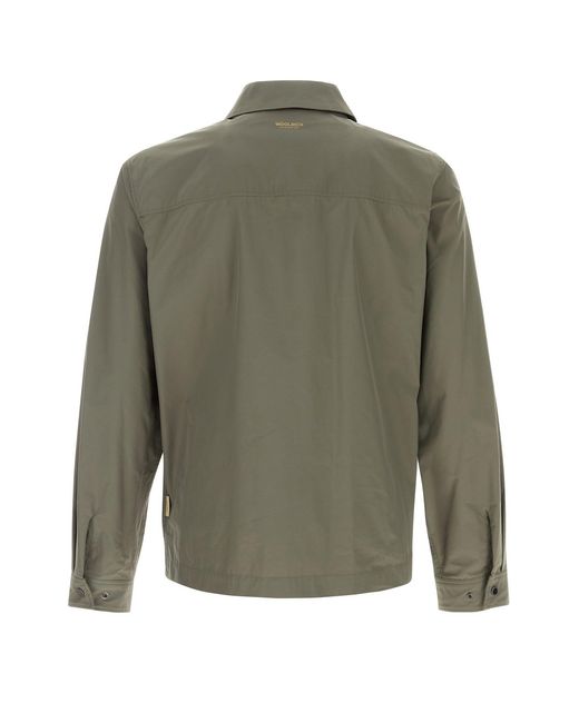 Woolrich Green Solid Shirt Jacket for men