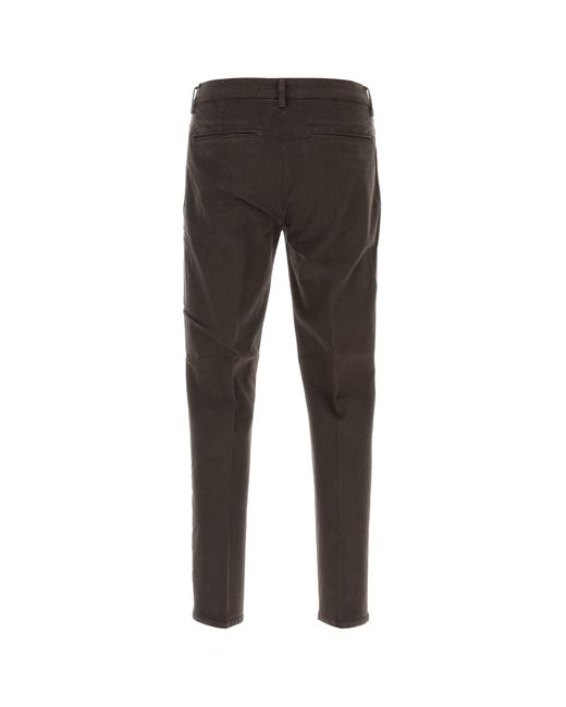 Pantalone Reggae in cotone stretch testa di moro di PT Torino in Black da Uomo