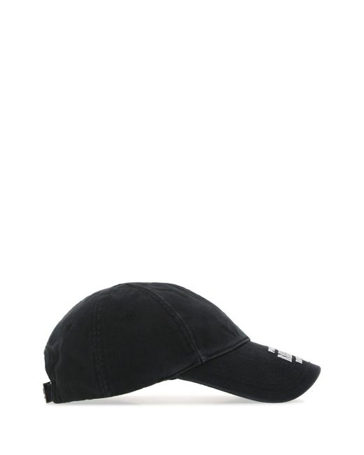 Balenciaga Denim Cappello in Black for Men | Lyst