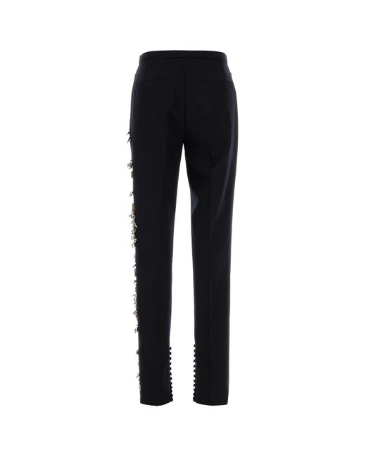 Dries Van Noten Black Wool Pandoris Pant