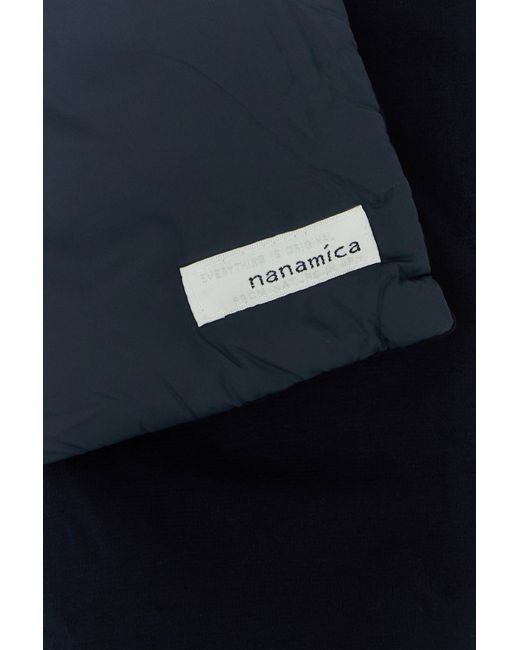 Sciarpa reversibile in nylon blu navy di Nanamica in Blue da Uomo