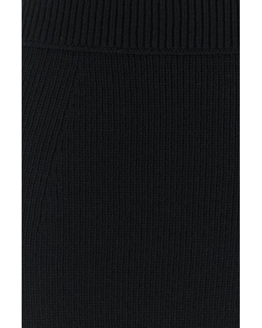Chloé Black Wool Blend Mini Skirt
