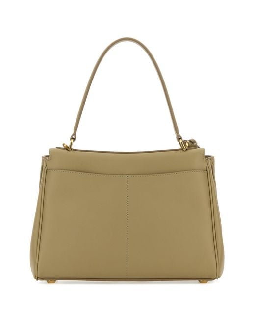 Balenciaga Metallic Sage Green Leather Small Rodeo Handbag