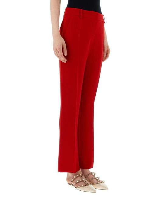 Valentino Garavani Red Cady Pant