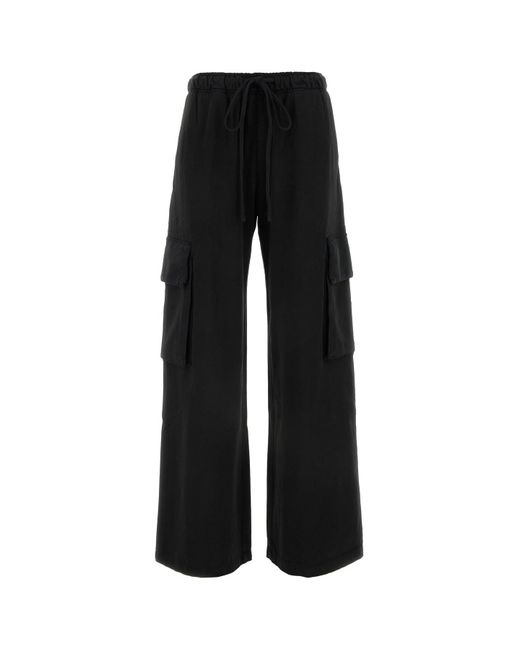 Pantalone jogging in cotone nero di Palm Angels in Black
