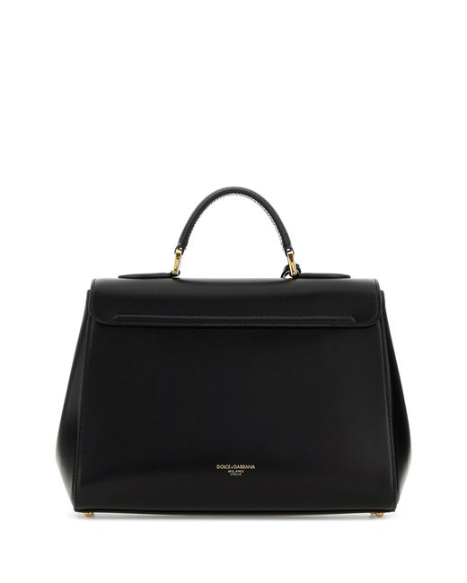 Dolce & Gabbana Black Leather Marlene Handbag