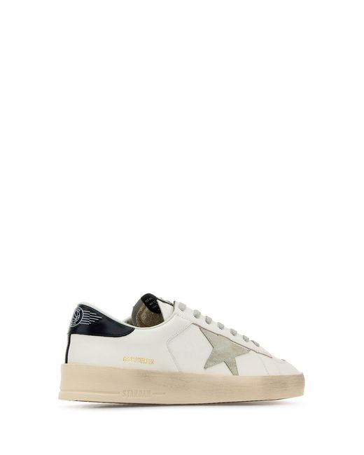 Golden Goose Deluxe Brand White Leather Stardan Sneakers for men