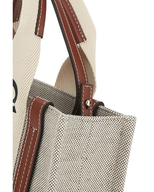 トートバッグ CHLOE MULTICOLOR FABRIC SMALL WOODY SHOPPING BAG Chloé Multicolor Fabric Small Woody Shopping Bag | italist