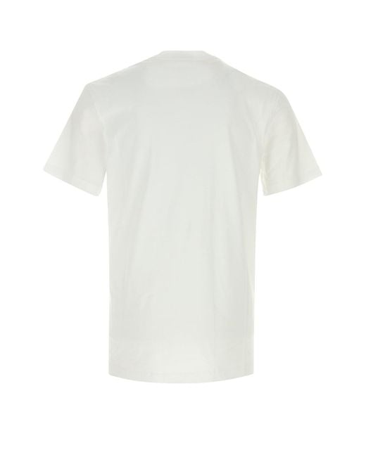 Moschino White Cotton T-shirt for men