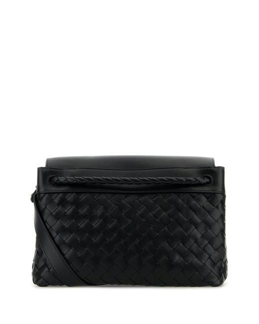 Borsa a tracolla Andiamo piccola in pelle nera di Bottega Veneta in Black da Uomo