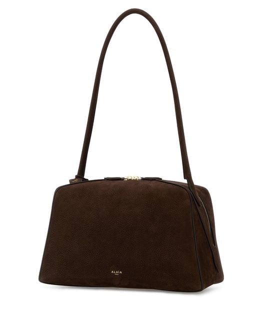 Alaïa Brown Leather Fonce Shoulder Bag