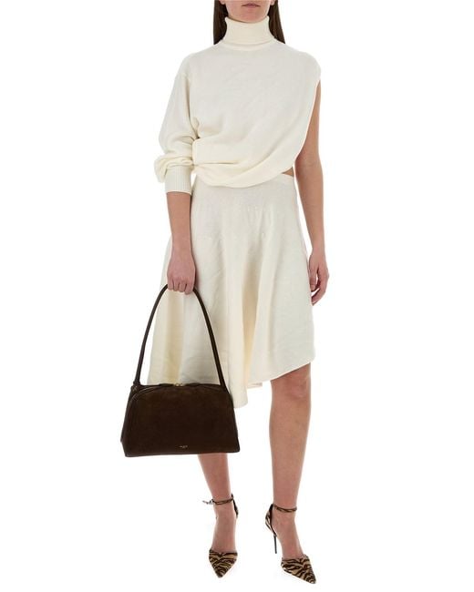 Alaïa Brown Leather Fonce Shoulder Bag