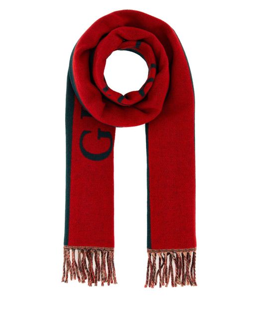 Gucci Red Scarves And Foulards for men