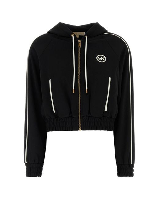 MICHAEL Michael Kors Black Tech Fabric Sweatshirt