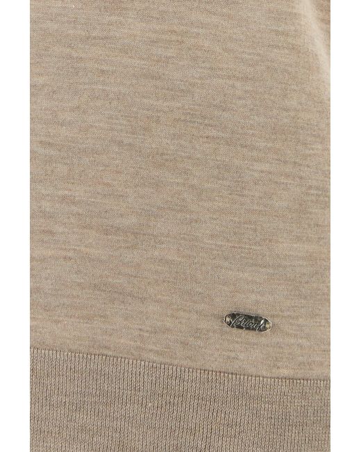 Brioni Natural Cappuccino Cashmere Blend T-shirt for men