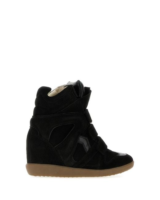 Isabel Marant Black Suede Bekett Sneakers