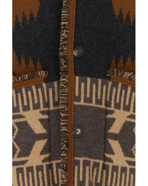 Alanui Multicolor Embroidered Cashmere Icon Cardigan for men