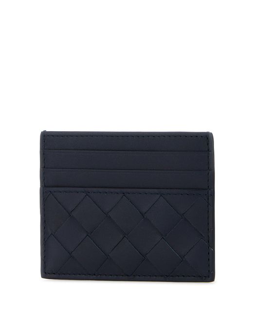 Portacarte Intrecciato in pelle bicolor di Bottega Veneta in Blue da Uomo