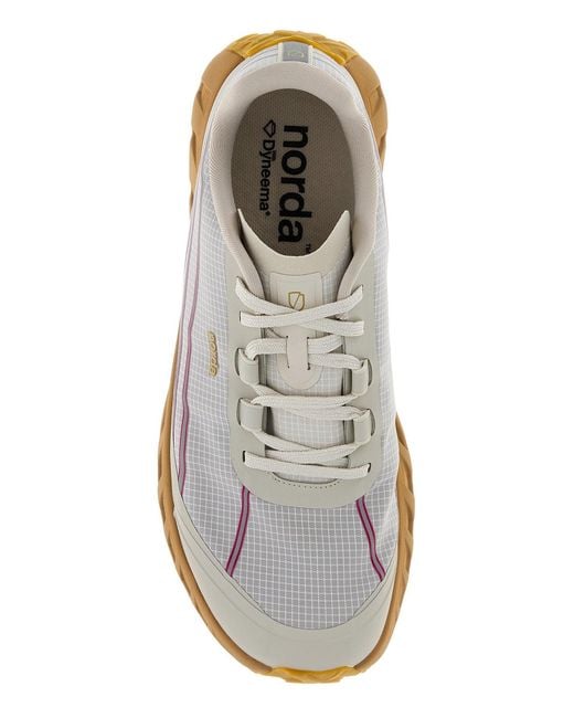 Norda White Chalk Canvas Sneakers for men