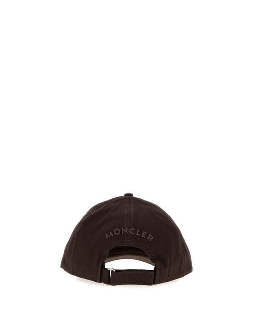 Moncler Multicolor Chocolate Cotton Baseball Cap for men