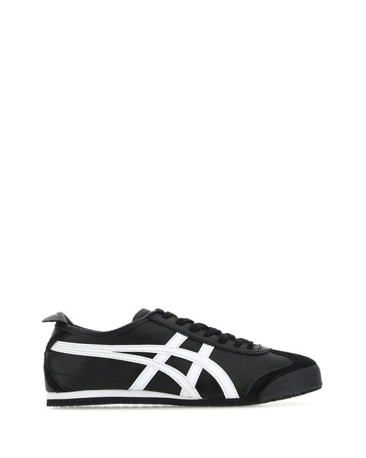 Onitsuka Tiger Leather Tiger Mexico 66 Sneakers in Black | Lyst