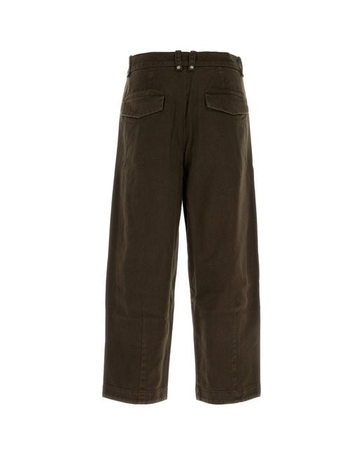 Entire studios Multicolor Brown Cotton Gully Pant for men