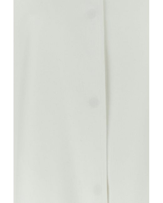 Valentino Garavani White Cotton Blend Oversize Shirt