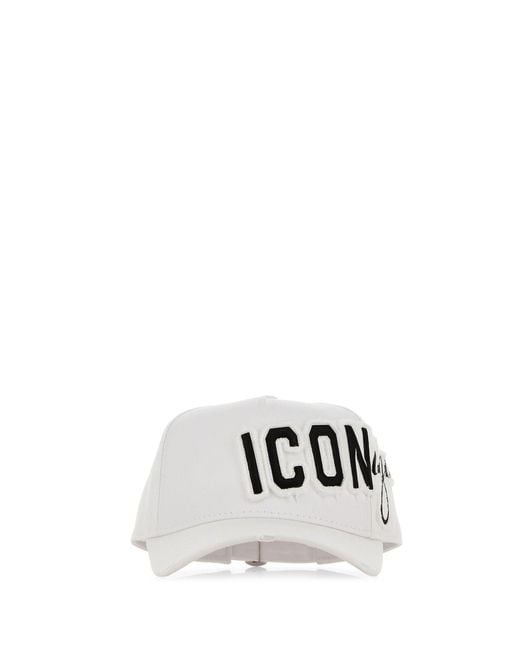 DSquared² White Dsquared Cotton Baseball Cap for men