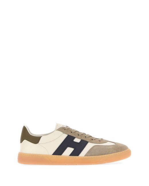 Hogan Multicolor Ivory Leather Cool Sneakers for men