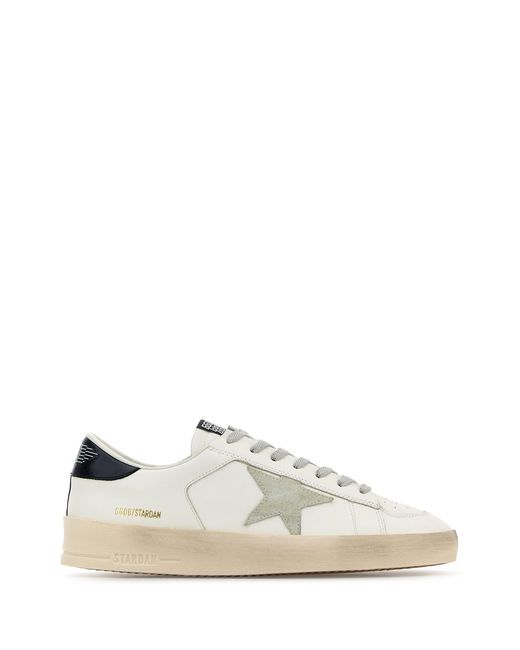Golden Goose Deluxe Brand White Leather Stardan Sneakers for men