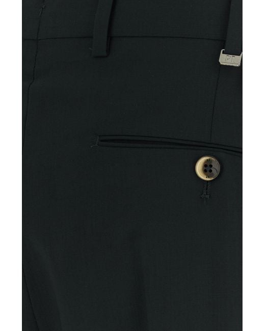PT Torino Black Wool Pant for men