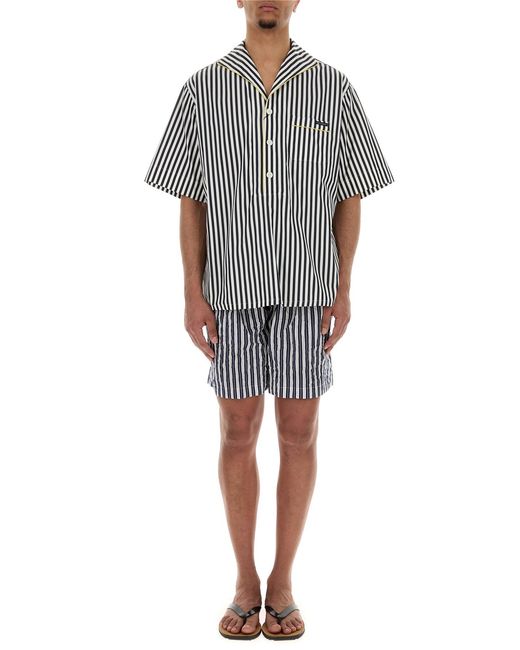 Dolce & Gabbana Multicolor Stripes Shorts for men